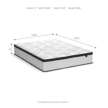 Ashley Queen Size 12 Inch Hybrid Mattress with Cooling Gel