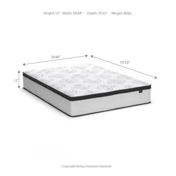Ashley Queen Size 12 Inch Hybrid Mattress with Cooling Gel