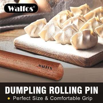Walfos Mini Rolling Pin Set for Easy Baking Tasks