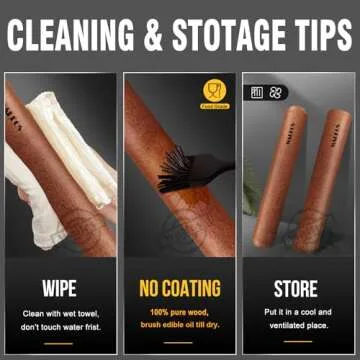 Walfos Mini Rolling Pin Set for Easy Baking Tasks