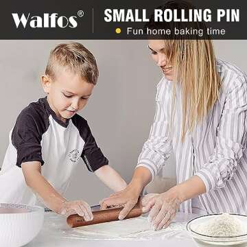 Walfos Mini Rolling Pin Set for Easy Baking Tasks