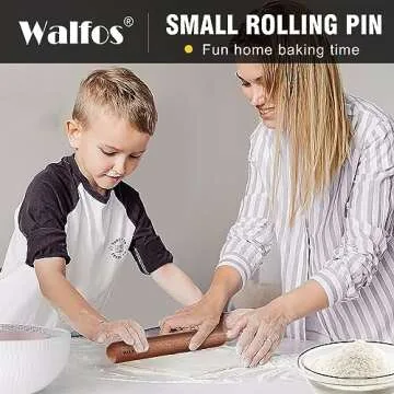 Walfos Mini Rolling Pin Set for Easy Baking Tasks