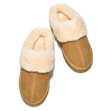 Project Cloud Women's Genuine Suede Slippers for Comfort