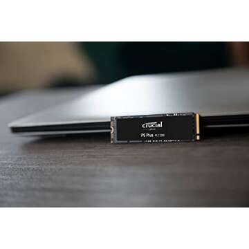 Crucial P5 Plus 1TB PCIe Gen4 3D NAND NVMe M.2 Gaming SSD, up to 6600MB/s - CT1000P5PSSD8 Solid State Drive