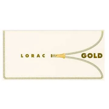 LORAC Unzipped Matte & Glitter Eyeshadow Palette, Gold | Cruelty Free, Gluten Free, Vegan