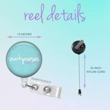 Funny Poop Troop GI Endoscopy Nurse Badge Reel - Cute Retractable ID Holder for RNs - RT Pull Clip - Gift for Nursing Student