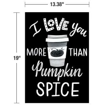 Carson Dellosa – Industrial Café, I Love You More Than Pumpkin Spice Poster, Classroom Décor