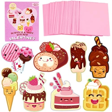 Konsait 32 Cute Valentine's Day Cards with Envelopes for Kids