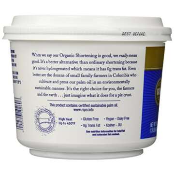 Spectrum Organic All Vegetable Shortening, 24 oz, Pack of 2