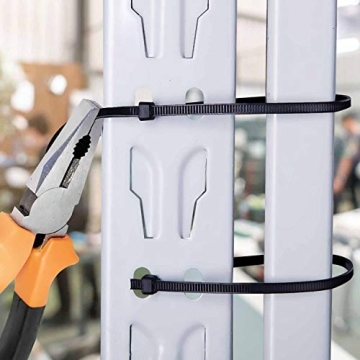 TEVADO 100 Heavy Duty Zip Ties 12 Inch Nylon 50 lbs