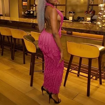 SHESEEWORLD Sexy Halter Maxi Dress for All Occasions