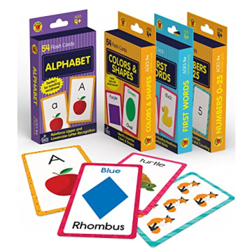 Carson Dellosa Toddler Flash Cards 4 Pack: Fun Learning Tools for Kids
