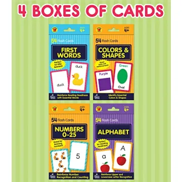 Carson Dellosa Toddler Flash Cards 4 Pack: Fun Learning Activities