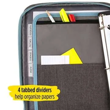 Five Star Zipper Binder - 1 Inch, Compact with Dividers