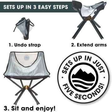 CLIQ Portable Camping Chair - Compact & Durable