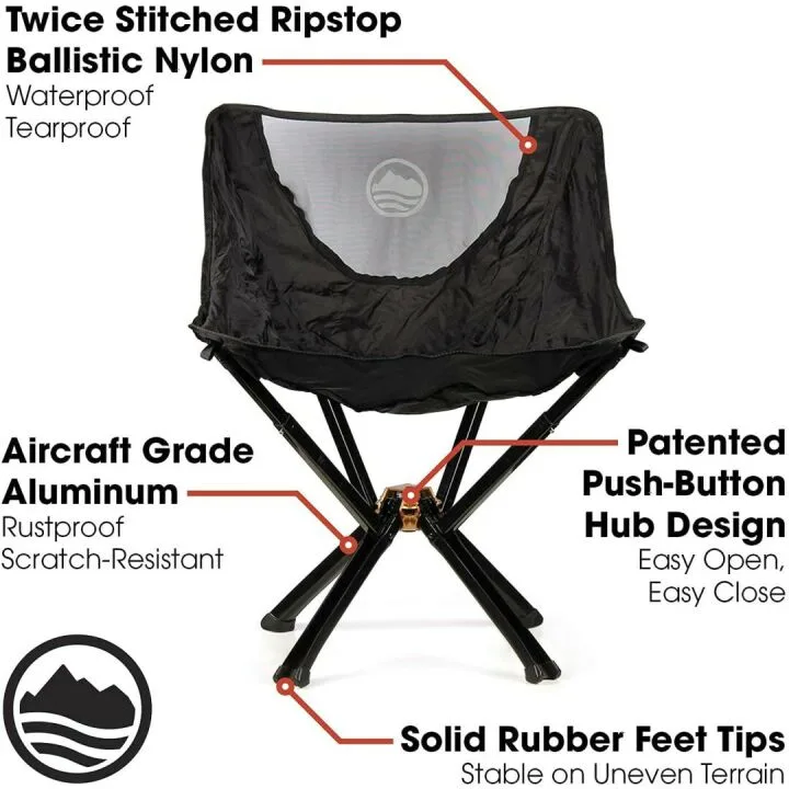 CLIQ Portable Camping Chair - Compact & Durable