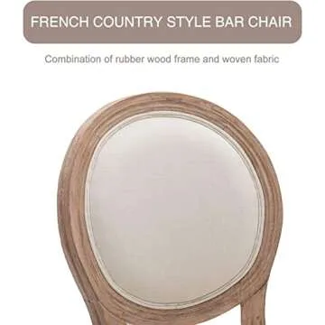 Elegant Virabit Counter Height Chairs Set of 4