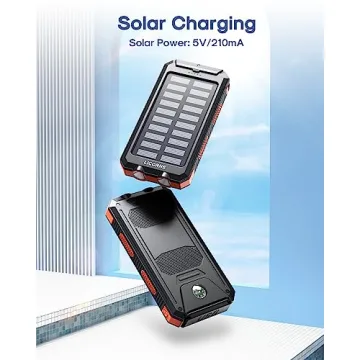 30000mAh Solar Power Bank Fast Charging - Dual USB