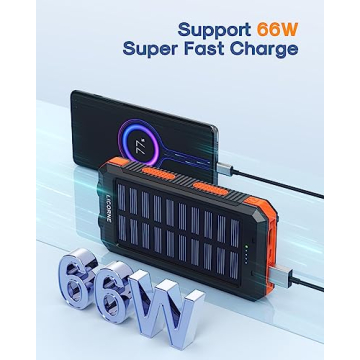 30000mAh Solar Power Bank Fast Charging - Dual USB
