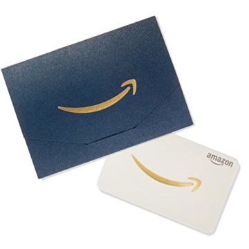 Amazon.com Navy Gold Mini Envelope Gift Card - No Fees, No Expiration