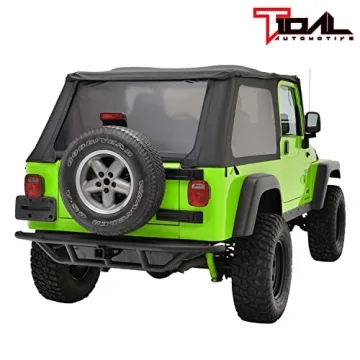 EAG Tubular Steel Rear Bumper for 87-06 Wrangler TJ YJ