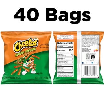Cheetos Cheddar Jalapeno Snacks - 40 Pack