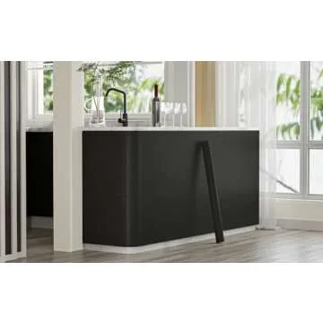 Oxdigi Black Wood Contact Paper - 23.6 x 196 Inches - Self-Adhesive, Removable and Waterproof - Ideal Peel and Stick Wallpaper for Cabinet, Countertop, Desktop, Rental Property, Kitchen