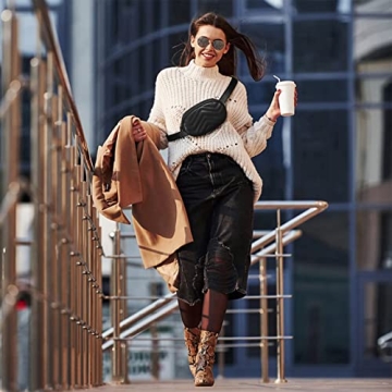 Stylish Geestock Black Fanny Packs for Women