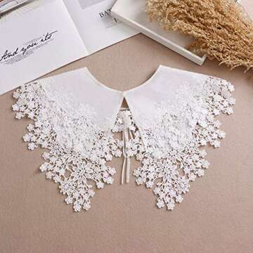 YAKEFJ Shawl Fake Collar Detachable Dickey False Collar