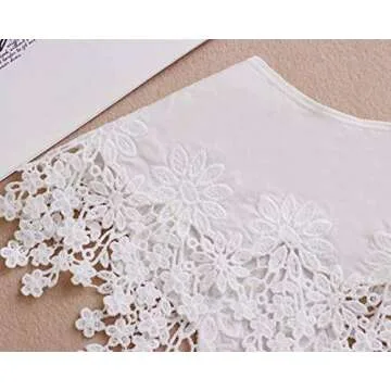 YAKEFJ Shawl Fake Collar Detachable Dickey False Collar