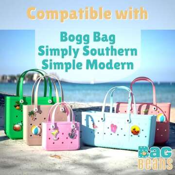 Charm Backs for Bogg Bag (24) - Create Your Own DIY Bogg Bag Charms with Accessories Charm Backs - Button Backs Also Compatible with Simply Southern, Simple Modern and Most Generic Rubber Beach Totes