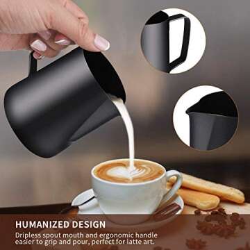 High-Quality Stainless Steel Milk Frothing Pitcher 350ml