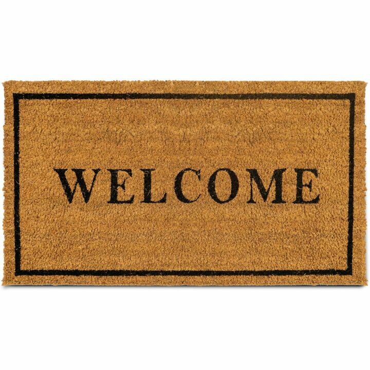Durable 17.5" x 30" Coco Coir Welcome Mat