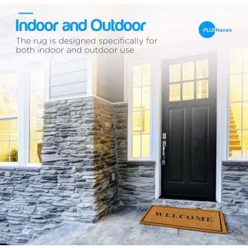 Durable 17.5" x 30" Coco Coir Welcome Mat