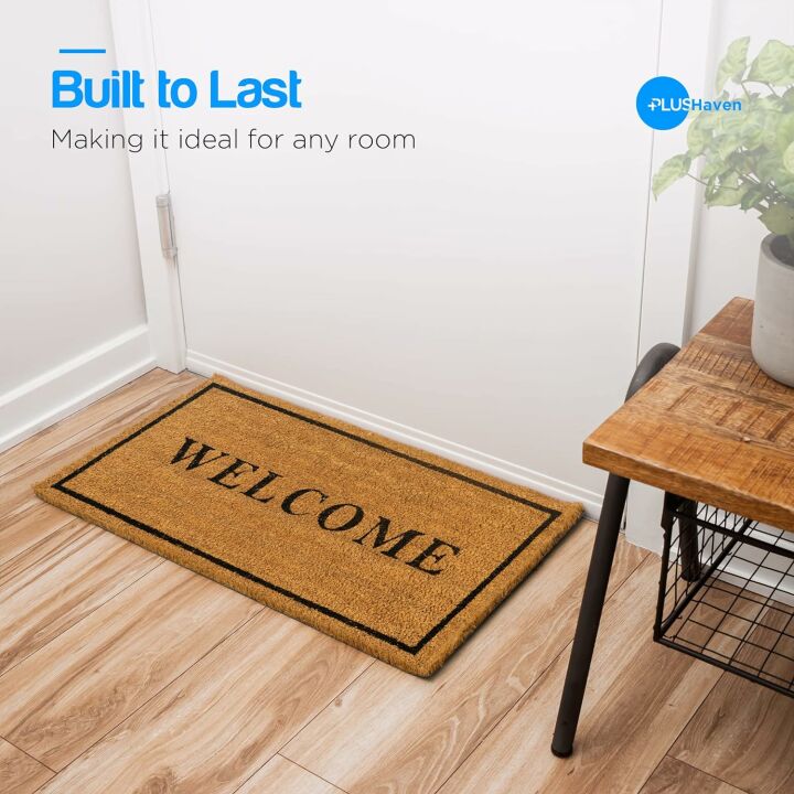 Durable 17.5" x 30" Coco Coir Welcome Mat