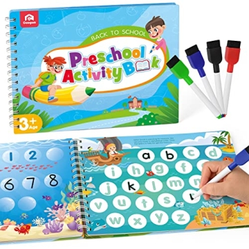 Coogam Pencil Control Tracing Workbook for Educational Fun in Preschool