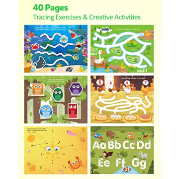 Coogam Tracing Workbook for Preschool Kids Learning Letters