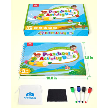 Coogam Tracing Workbook for Preschool Kids Learning Letters
