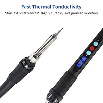 Imdinnogo 3D Printer Accessories Tool Kit Modify Finishing Smoothing Tool Cleaning Needle Scarper: 1Pcs Soldering Iron with 8Pcs Brass Trimming Head 1Pcs Connector Bczamd