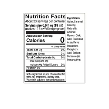 SodaStream Diet Caffeine Free Cola, 440ml 4-Pack - Guilt Free Fizz