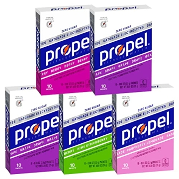 Propel Powder Packets Variety Pack with Electrolytes and No Sugar