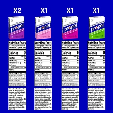 Propel Powder Packets Variety Pack with Electrolytes and No Sugar