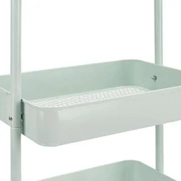 Amazon Basics 3-Tier Rolling Utility or Kitchen Cart - Mint Green