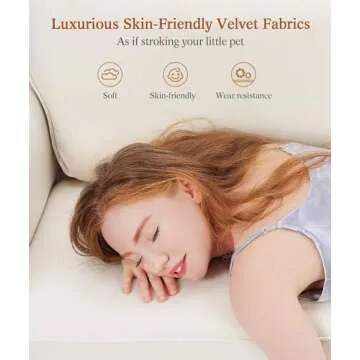 Kidirect 69" White Couch, Loveseat Sofa, Couches for Living Room, Comfy Sofas for Living Room 3min N...