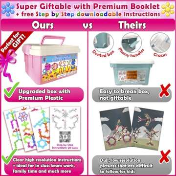 Curious 2 Learn Pastel Colors Building Blocks 300ct - Kids STEM Toys Educational Building Toys- Disc...