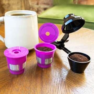 Cafe Fill Value Pack - Reusable K Cup Coffee Pods & Scoop
