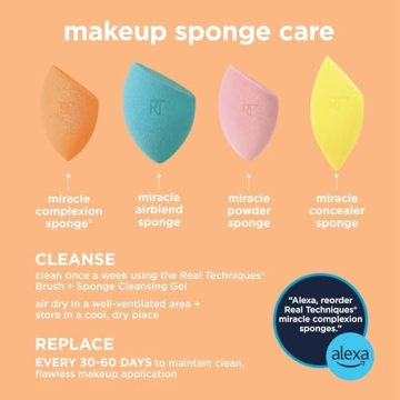 Real Techniques Ultimate Makeup Sponge Trio for Flawless Application