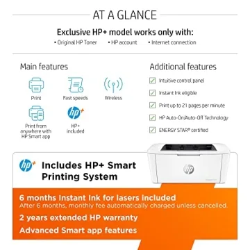 HP LaserJet M110we Compact Wireless Printer for Home Office