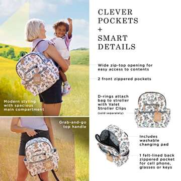 Stylish Petunia Pickle Bottom Ace Backpack for Parents