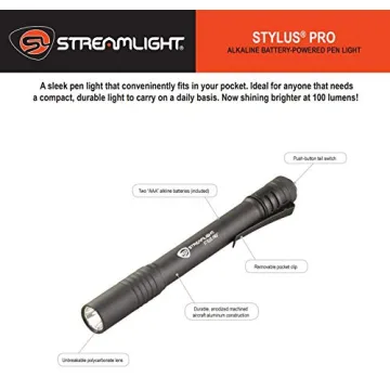 Streamlight Stylus Pro 100-Lumen Penlight for Everyday Use